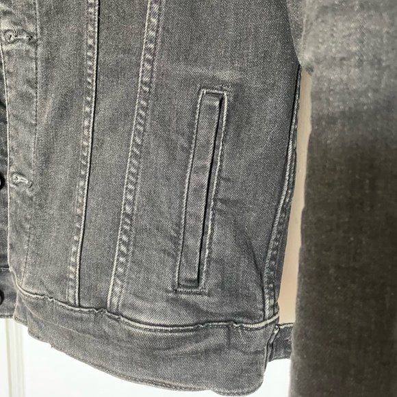 AllSaints Buzzard Black Denim Jacket - Picture 4 of 4
